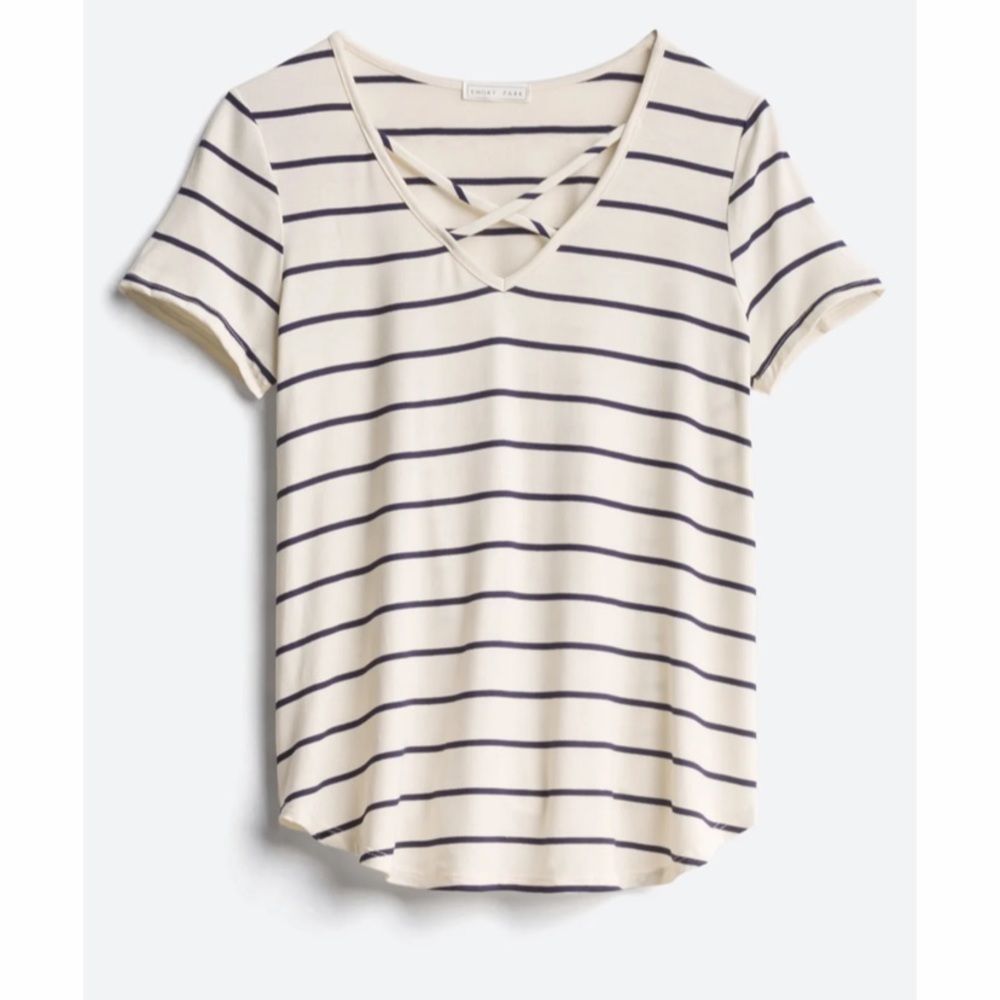 Emory Park short sleeved knit top Sz medium